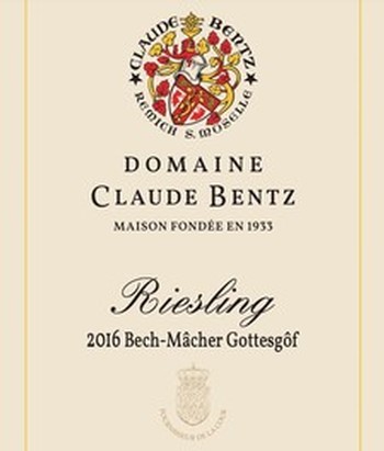 Bentz Riesling Bech-Mâcher Gottesgôf 2016