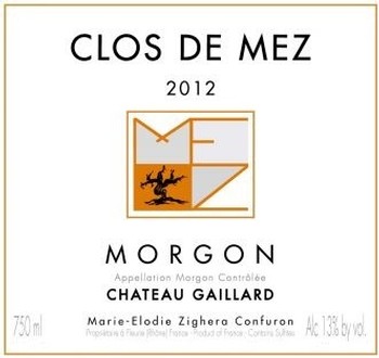 Clos de Mez Morgon Chateau Gaillard 2019